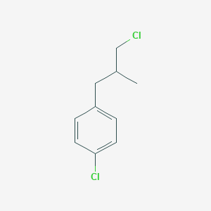 Benzene, 1-chloro-4-(3-chloro-2-methylpropyl)- Benzene, 1-chloro-4-(3-chloro-2-methylpropyl)-