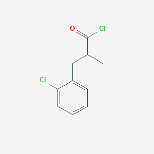 Benzenepropanoyl chloride, 2-chloro-alpha-methyl- Benzenepropanoyl chloride, 2-chloro-alpha-methyl-