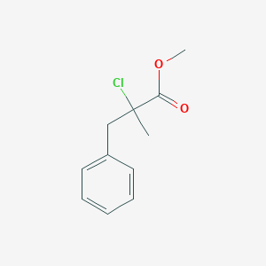 Benzenepropanoic acid, 2-chloro-alpha-methyl-, methyl ester Benzenepropanoic acid, 2-chloro-alpha-methyl-, methyl ester