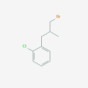 Benzene, 1-(3-bromo-2-methylpropyl)-2-chloro- Benzene, 1-(3-bromo-2-methylpropyl)-2-chloro-