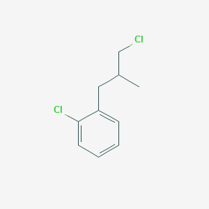 1-chloro-2-(3-chloro-2-methylpropyl)benzene 1-chloro-2-(3-chloro-2-methylpropyl)benzene