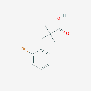 Benzenepropanoic acid, 2-bromo-alpha,alpha-dimethyl- 