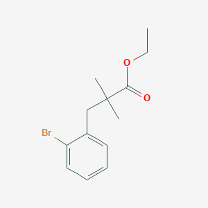 Benzenepropanoic acid, 2-bromo-alpha,alpha-dimethyl-, ethyl ester