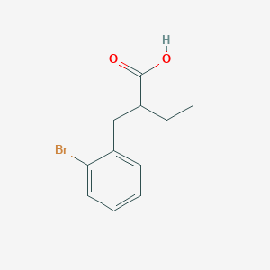 Benzenepropanoic acid, 2-bromo-alpha-ethyl- 