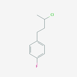 Benzene, 1-(3-chlorobutyl)-4-fluoro- Benzene, 1-(3-chlorobutyl)-4-fluoro-
