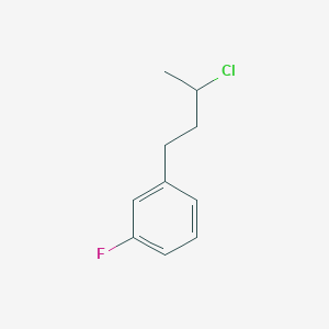 Benzene, 1-(3-chlorobutyl)-3-fluoro- Benzene, 1-(3-chlorobutyl)-3-fluoro-