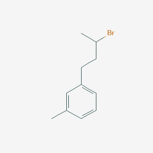 Benzene, 1-(3-bromobutyl)-3-methyl- Benzene, 1-(3-bromobutyl)-3-methyl-