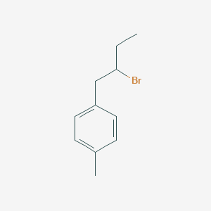 Benzene, 1-(2-bromobutyl)-4-methyl- Benzene, 1-(2-bromobutyl)-4-methyl-