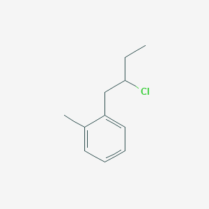 Benzene, 1-(2-chlorobutyl)-2-methyl- Benzene, 1-(2-chlorobutyl)-2-methyl-