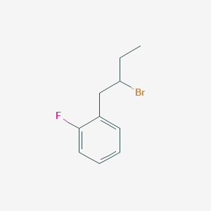 Benzene, 1-(2-bromobutyl)-2-fluoro- Benzene, 1-(2-bromobutyl)-2-fluoro-