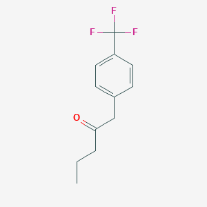 1-[4-(trifluoromethyl)phenyl]pentan-2-one