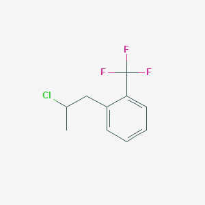 Benzene, 1-(2-chloropropyl)-2-(trifluoromethyl)- Benzene, 1-(2-chloropropyl)-2-(trifluoromethyl)-