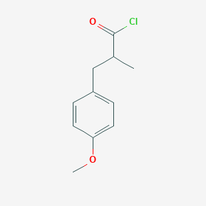 Benzenepropanoyl chloride, 4-methoxy-alpha-methyl- Benzenepropanoyl chloride, 4-methoxy-alpha-methyl-