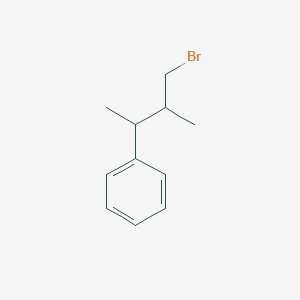 Benzene, (3-bromo-1,2-dimethylpropyl)- Benzene, (3-bromo-1,2-dimethylpropyl)-