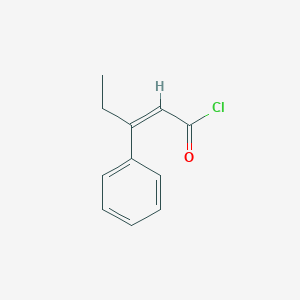 2-Pentenoyl chloride, 3-phenyl-
