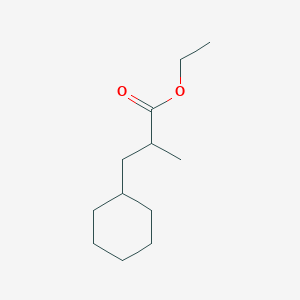Cyclohexanepropanoic acid, alpha-methyl-, ethyl ester