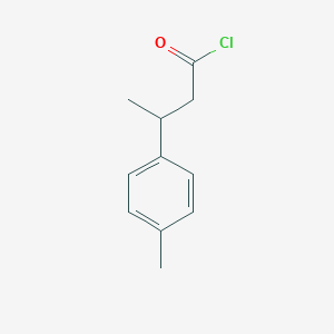 Benzenepropanoyl chloride, beta,4-dimethyl- Benzenepropanoyl chloride, beta,4-dimethyl-