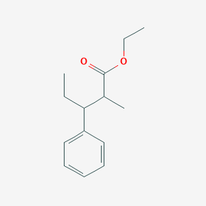Benzenepropanoic acid, beta-ethyl-alpha-methyl-, ethyl ester Benzenepropanoic acid, beta-ethyl-alpha-methyl-, ethyl ester