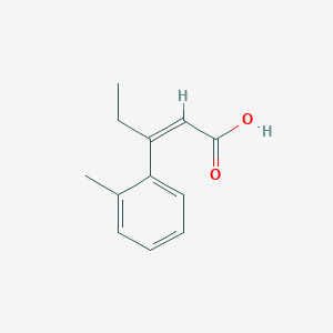 2-Pentenoic acid, 3-(2-methylphenyl)- 