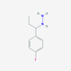  Hydrazine, [1-(4-fluorophenyl)propyl]- 