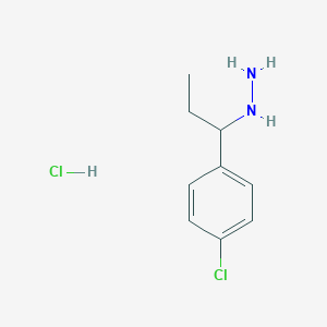  1-(4-chlorophenyl)propylhydrazine hydrochloride