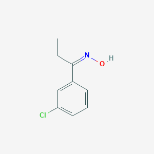 1-Propanone, 1-(3-chlorophenyl)-, oxime 1-Propanone, 1-(3-chlorophenyl)-, oxime