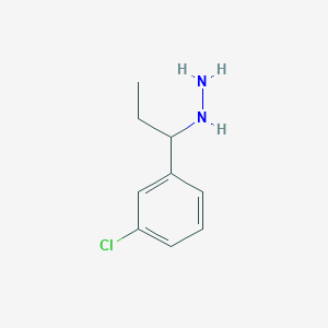 Hydrazine, [1-(3-chlorophenyl)propyl]- 