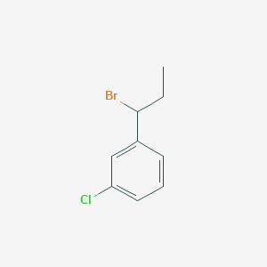 Benzene, 1-(1-bromopropyl)-3-chloro- Benzene, 1-(1-bromopropyl)-3-chloro-
