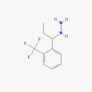 1-(1-(2-(TRIFLUOROMETHYL)PHENYL)PROPYL)HYDRAZINE 