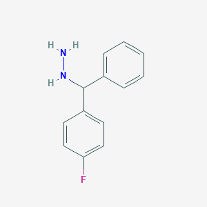 Hydrazine, [(4-fluorophenyl)phenylmethyl]- 