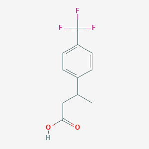 Benzenepropanoic acid, beta-methyl-4-(trifluoromethyl)- Benzenepropanoic acid, beta-methyl-4-(trifluoromethyl)-