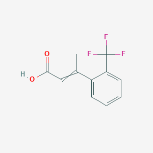 2-Butenoic acid, 3-[2-(trifluoromethyl)phenyl]-, (E)- 
