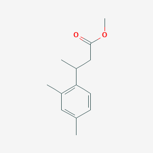 Benzenepropanoic acid, beta,2,4-trimethyl-, methyl ester Benzenepropanoic acid, beta,2,4-trimethyl-, methyl ester