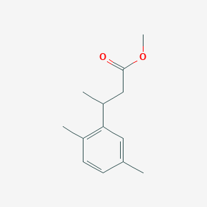 Benzenepropanoic acid, beta,2,5-trimethyl-, methyl ester Benzenepropanoic acid, beta,2,5-trimethyl-, methyl ester