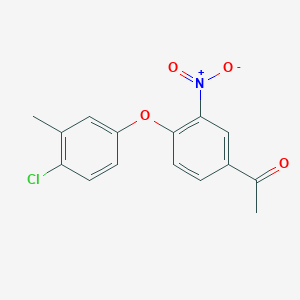 Ethanone, 1-[4-(4-chloro-3-methylphenoxy)-3-nitrophenyl]-