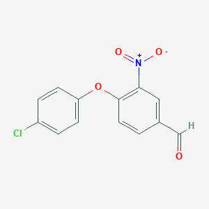 Benzaldehyde, 4-(4-chlorophenoxy)-3-nitro- 