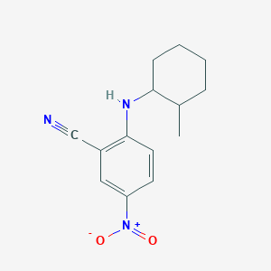 Benzonitrile, 2-[(2-methylcyclohexyl)amino]-5-nitro- 