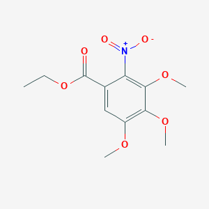 Benzoic acid, 3,4,5-trimethoxy-2-nitro-, ethyl ester