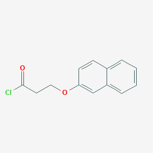 Propanoyl chloride, 3-(2-naphthalenyloxy)- Propanoyl chloride, 3-(2-naphthalenyloxy)-