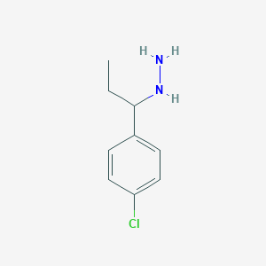 Hydrazine, [1-(4-chlorophenyl)propyl]- 